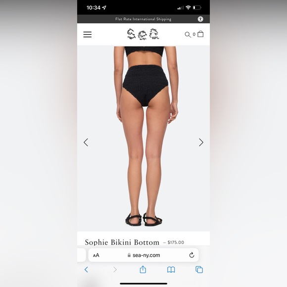 High Waisted White Ruffled Bikini Bottom. Coastal Old Money Aesthetic - Picture 6 of 7